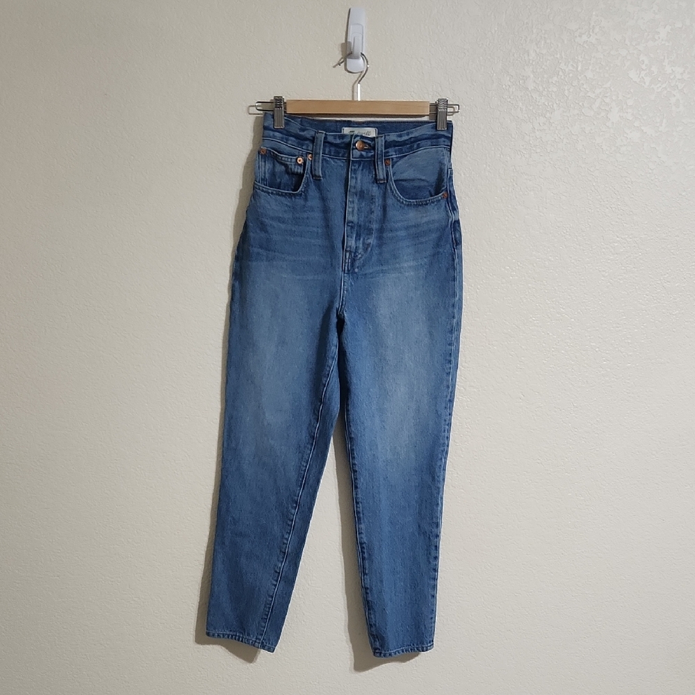 Madewell The Highest-Rise Momjean in Glencoe Wash Size 25 - Picture 5 of 14
